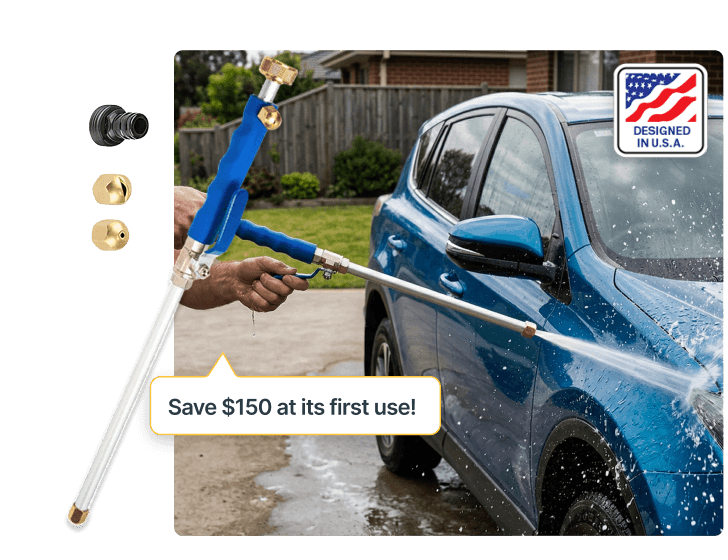 HydroNozzle high-pressure power washer attachment